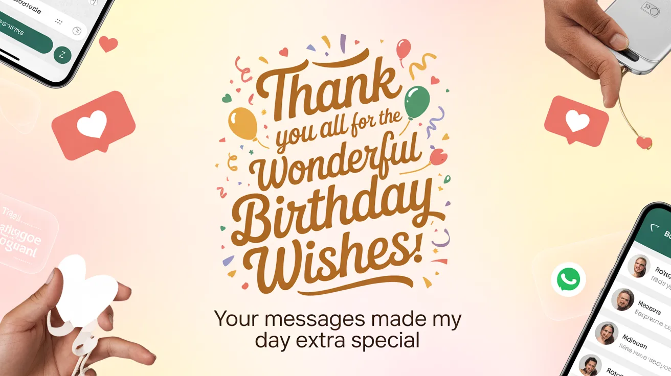 Best WhatsApp Status Thanks For Birthday Wishes and Video Guide